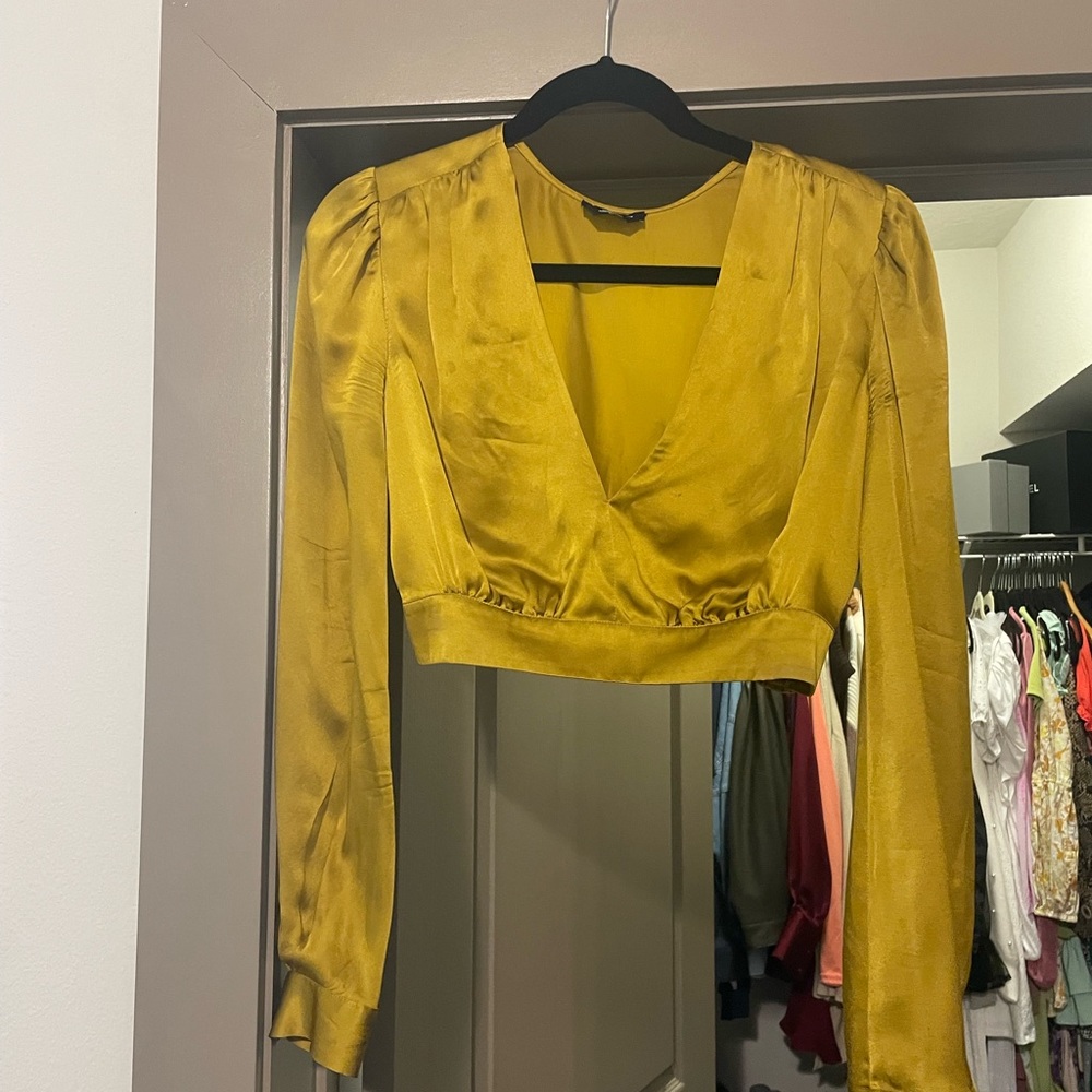Bebe sexy silk shirt